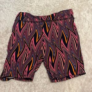 Pink and orange girls spandex, size: L(14-16)